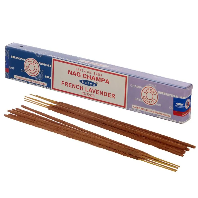 Incenso Satya – Lavanda Francesa – 15g Aroma Relaxante e Revitalizante, Ideal para Meditação e Relaxamento, Caixa com 10 a 12 Paus de Incenso, Perfeito para Uso Doméstico ou no Local de Trabalho, Produto de Alta Qualidade, Ótima Opção de Presente, Durável e Eficiente - Image 2