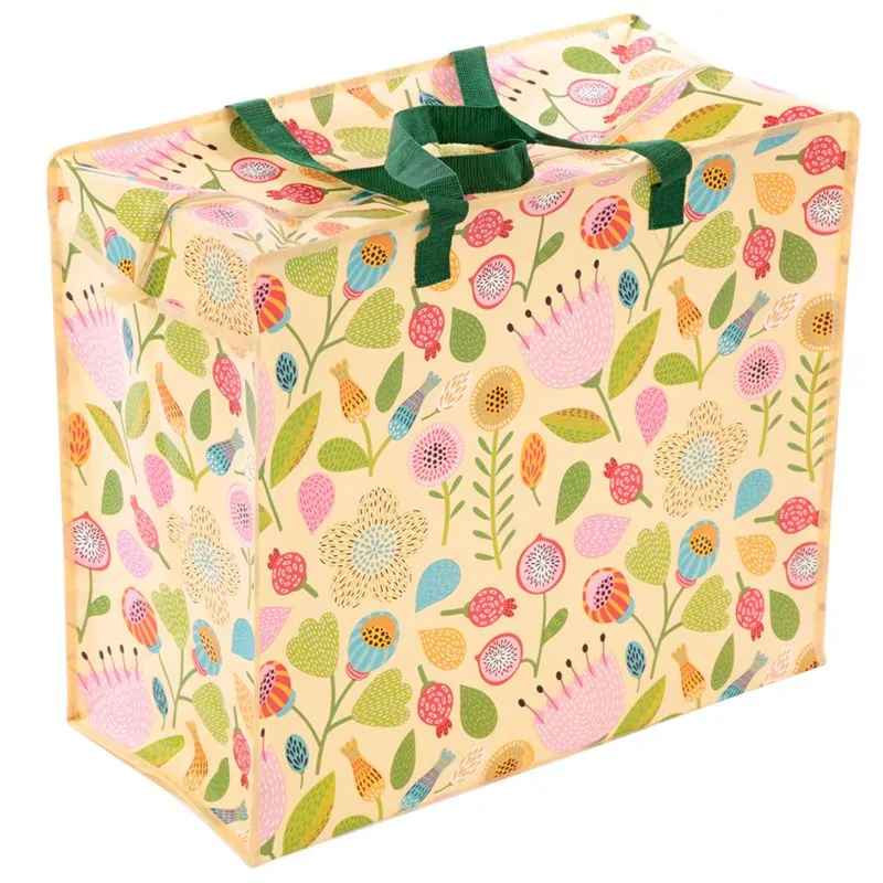 Saco de Arrumação – Floral 48x54x28cm – Padrão Elegante, Ideal para Roupas, Brinquedos, Roupa de Capa, Edredon e Acessórios, Dobrável e Portátil, Fácil de Limpar, Organizador Versátil, Material Resistente, Design Compacto e Prático para qualquer espaço - Image 7