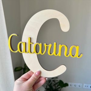Placa Personalizada – Nome Infantil para a porta do quarto