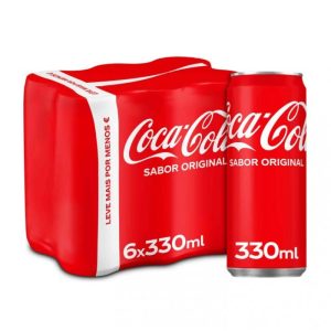 Coca Cola Original Lata 330 ml -6 unidades