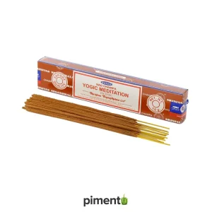 Incenso Satya – Meditação Yóguica – 15g Aroma Relaxante e Revitalizante, Ideal para Meditação e Relaxamento, Caixa com 10 a 12 Paus de Incenso, Perfeito para Uso Doméstico ou no Local de Trabalho, Produto de Alta Qualidade, Ótima Opção de Presente, Durável e Eficiente